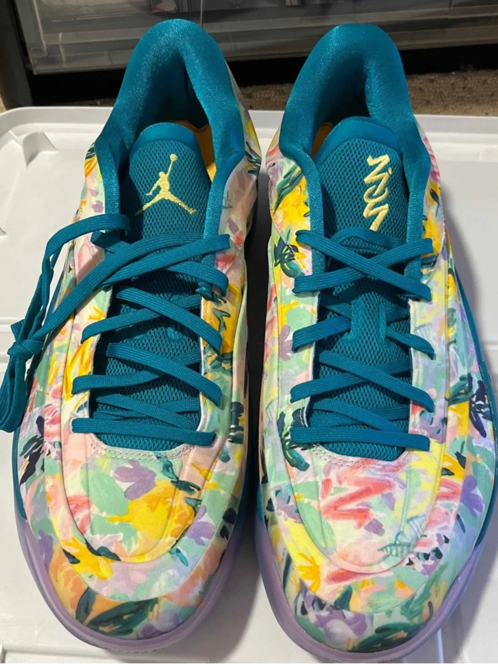 Nike Jordan Zion 4 Tropical Teal Basketball Shoes FB1802-301 Men’s Size 15 NEW